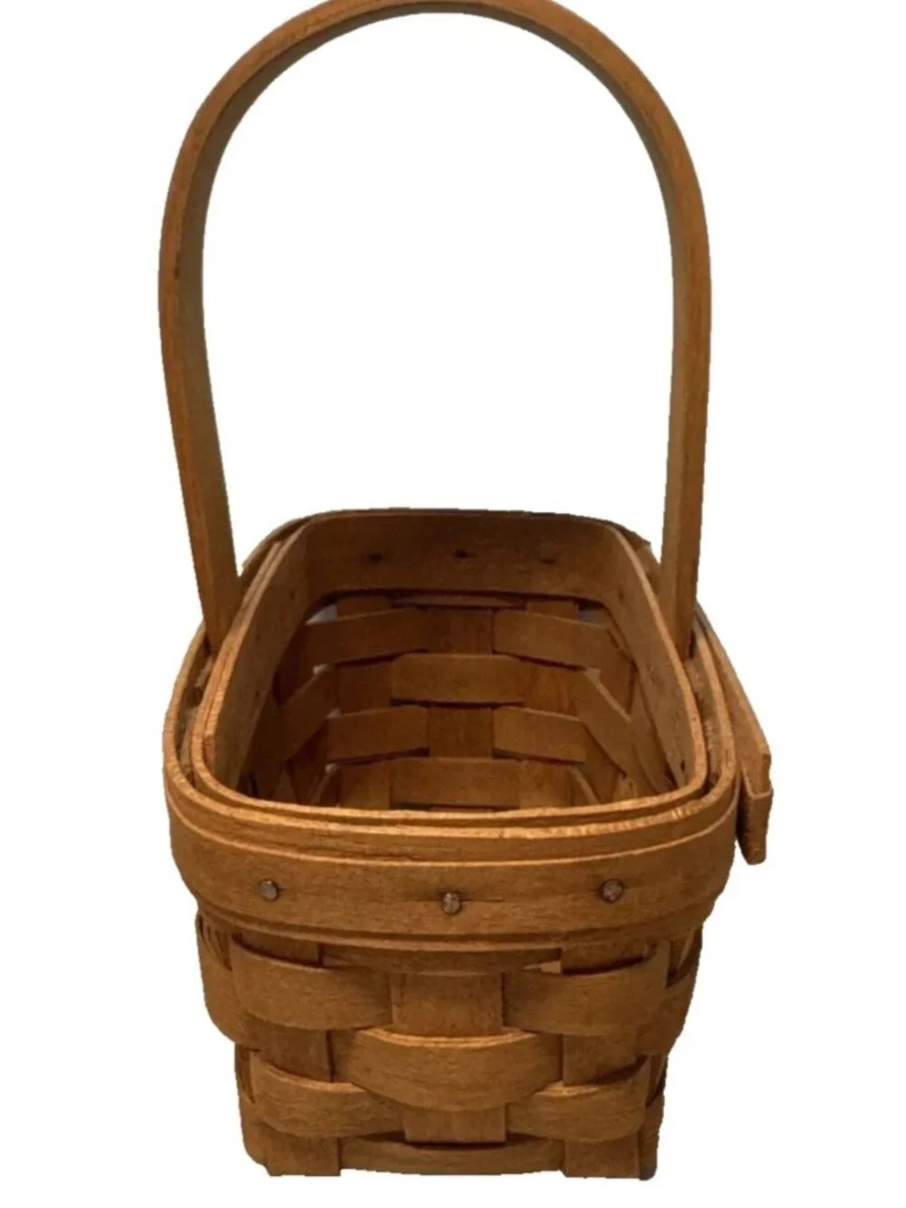Rare Longaberger 1989 Sugar & Spice Basket Booking Basket